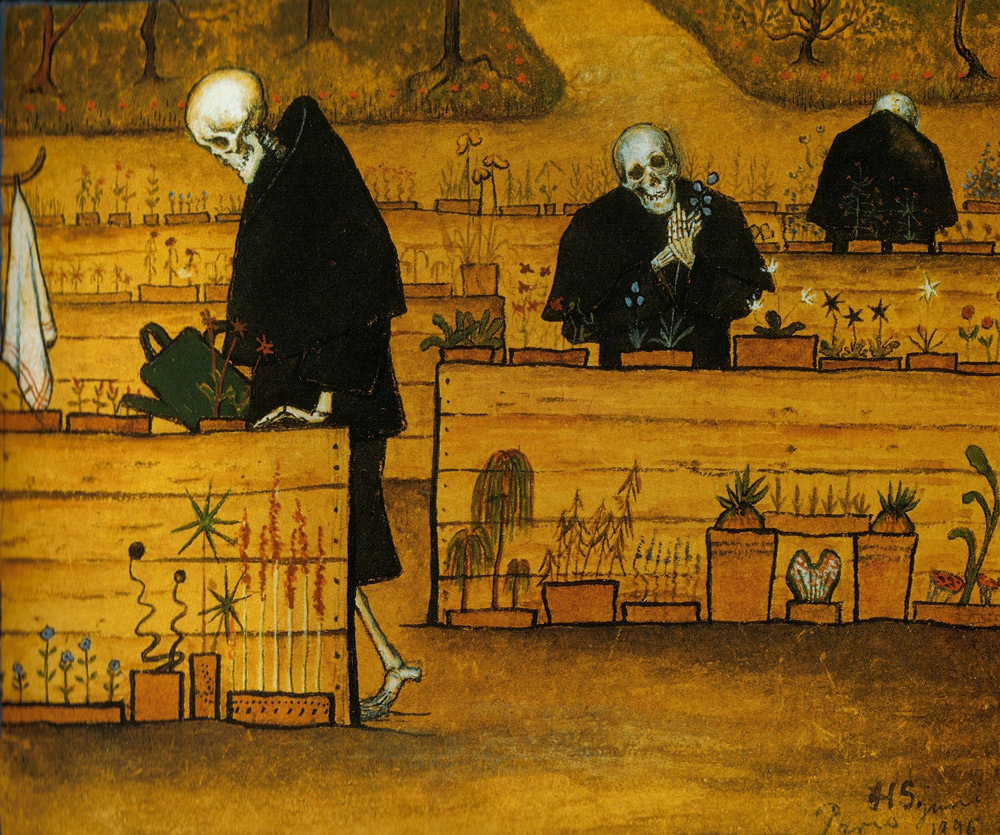 Hugo Simberg's painting The Garden of Death