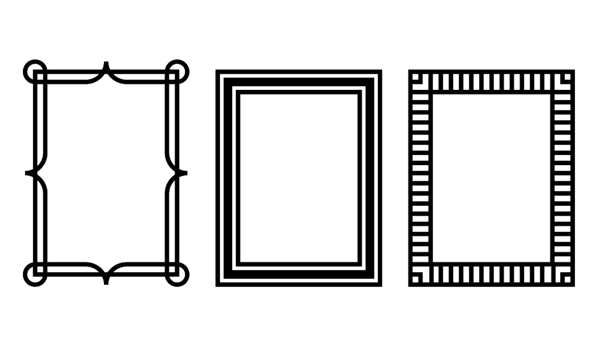 an illustration of three frames