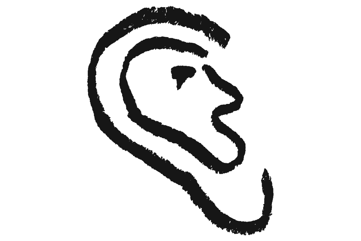 an illustration of an ear