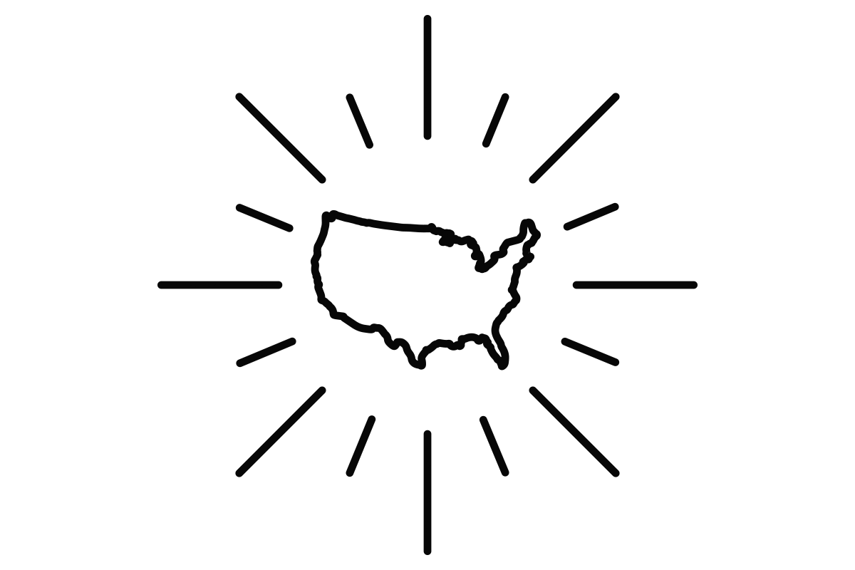 a glowing America